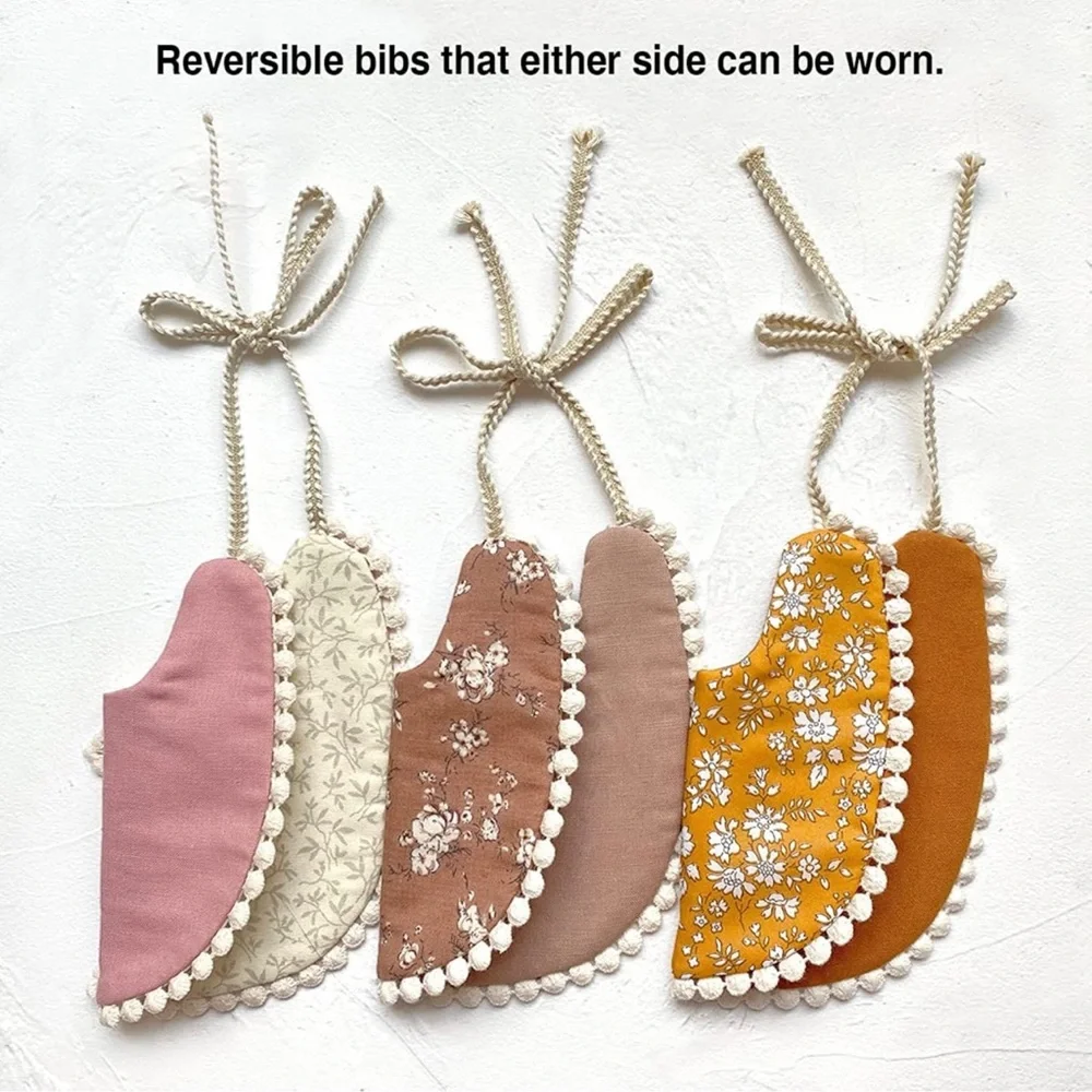 Boho vintage lace bibs 4 pack